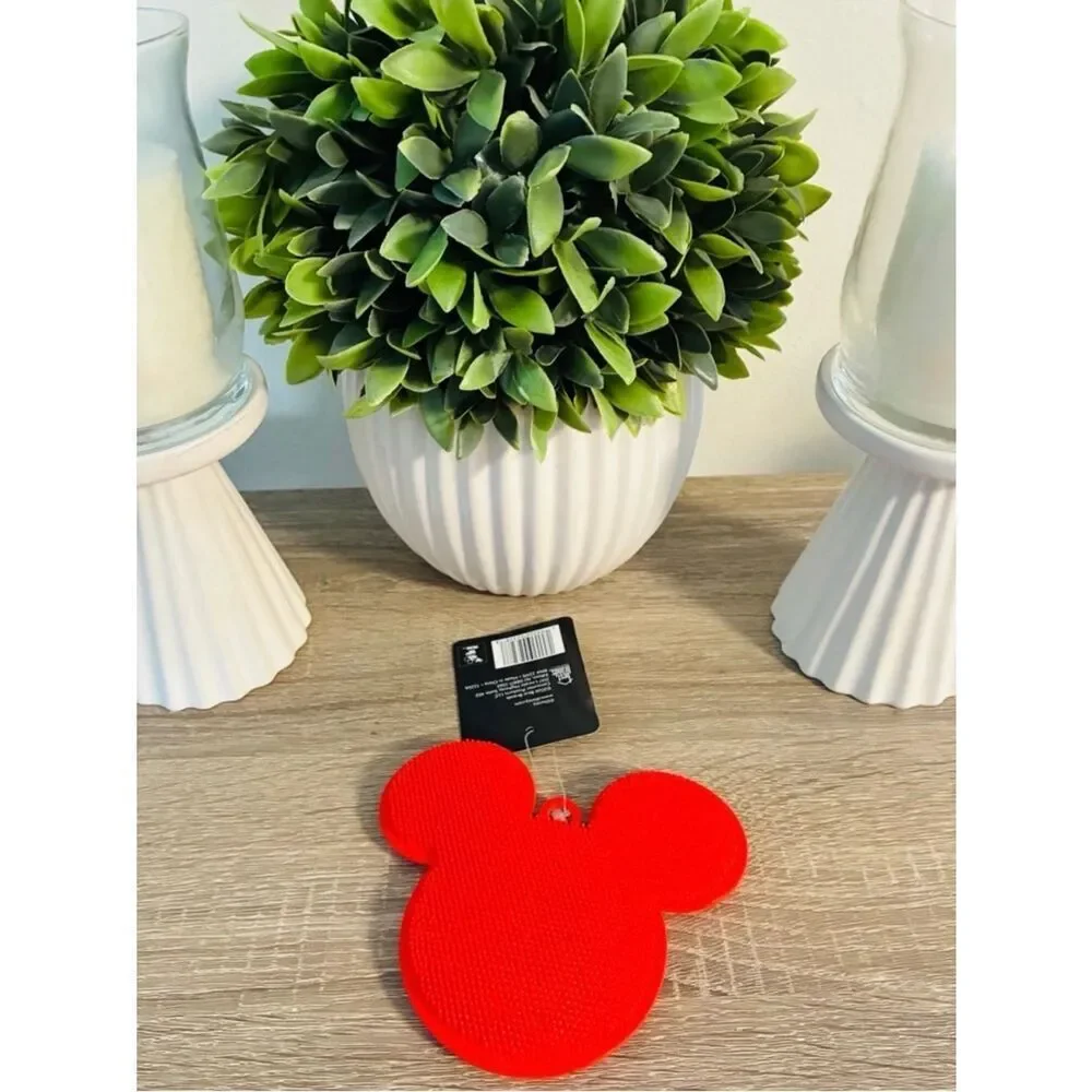 New Disney Red Mickey Mouse Silicone Cleaning Pad